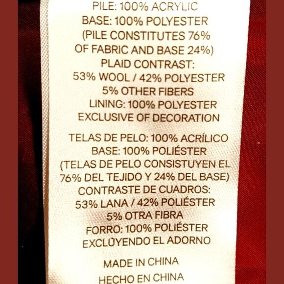  PENDLETON Women's Maroon Heavy Sherpa Jacket. - Picture 11 of 16